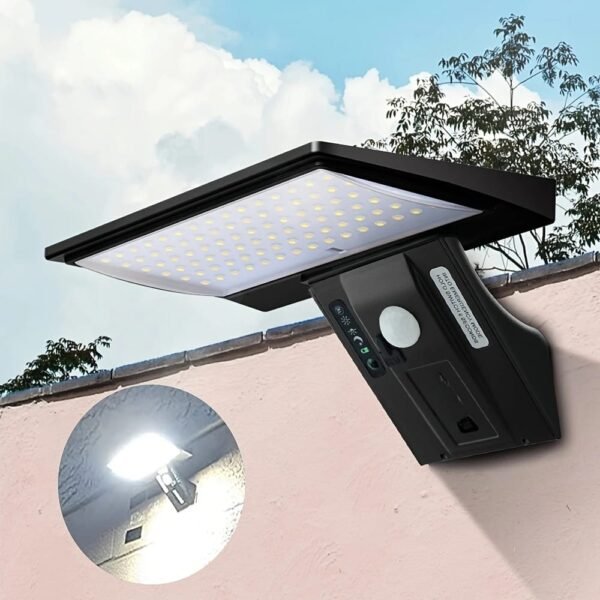 Projecteur solaire LED extra plat avec détecteur