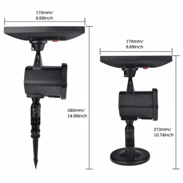 Projecteur solaire laser d'extérieur pour noël
