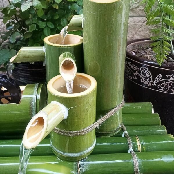 Tubes de bambou pour fontaines