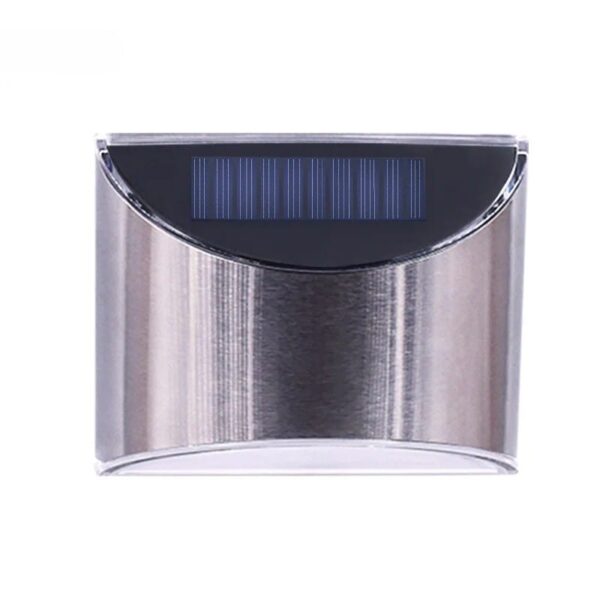 Applique solaire murale inox avec ou sans détecteur de mouvement