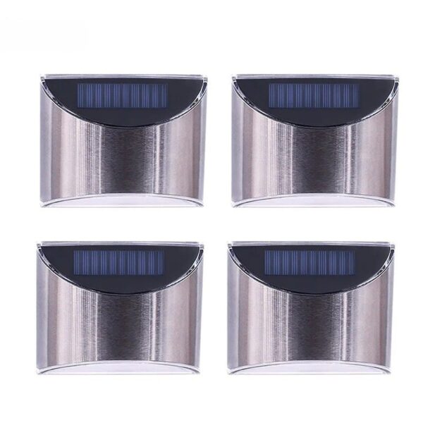 Applique solaire murale inox avec ou sans détecteur de mouvement