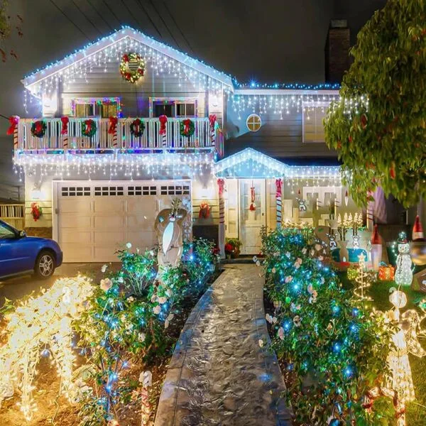 Guirlande solaire LED de noël