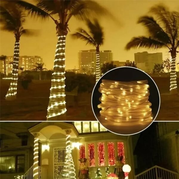 Guirlande solaire LED tube