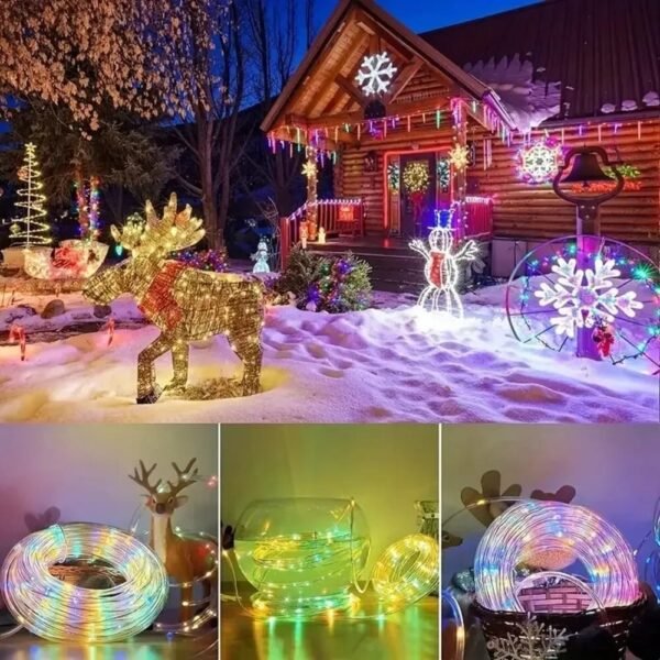 Guirlande solaire LED tube