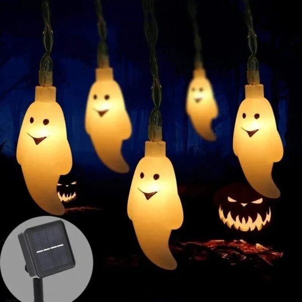 Guirlande solaire fantômes pour halloween