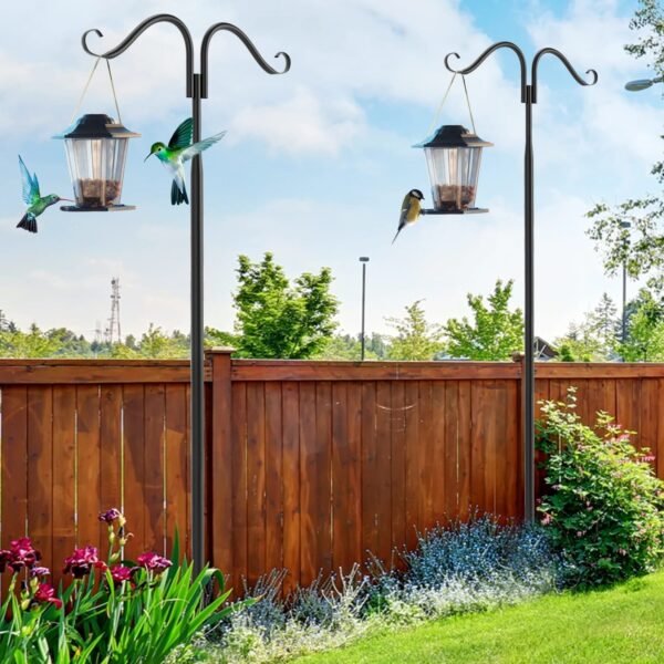 Lot de 2 poteaux de lampadaire solaire