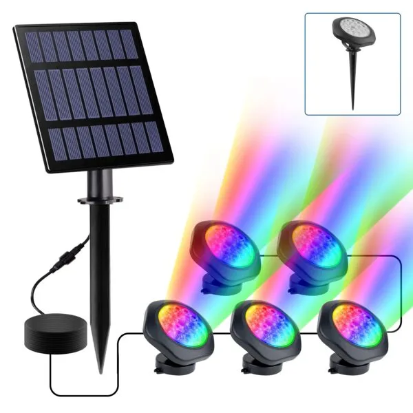 Eden Solaire 19 Mini spot solaire LED d'extérieur pour bassin