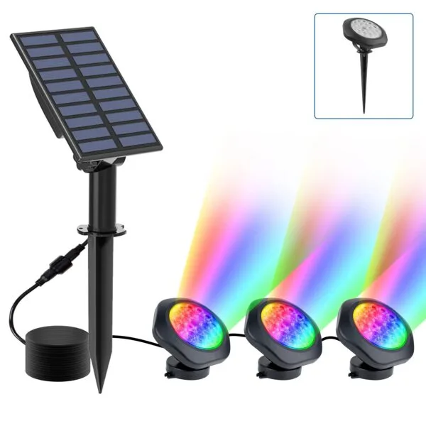 Eden Solaire 20 Mini spot solaire LED d'extérieur pour bassin