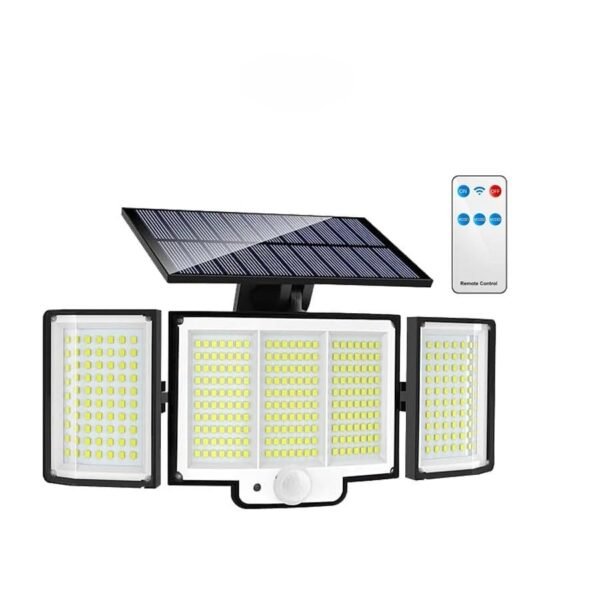 Projecteur solaire LED à 3 têtes