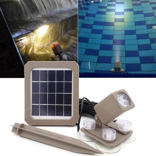 Projecteur solaire étanche pour piscine