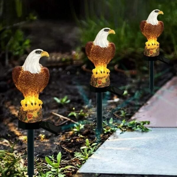 Aigle solaire décoratif pour jardin