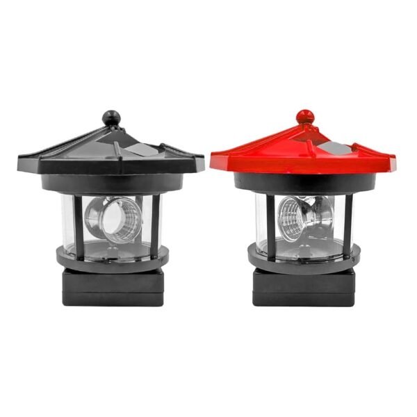 Balise solaire LED phare de jardin