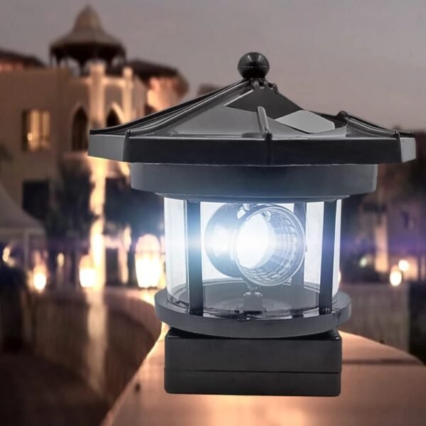 Balise solaire LED phare de jardin