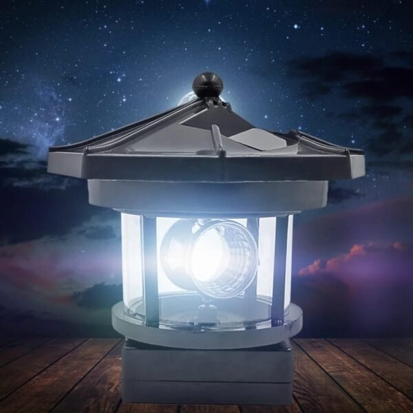 Balise solaire LED phare de jardin