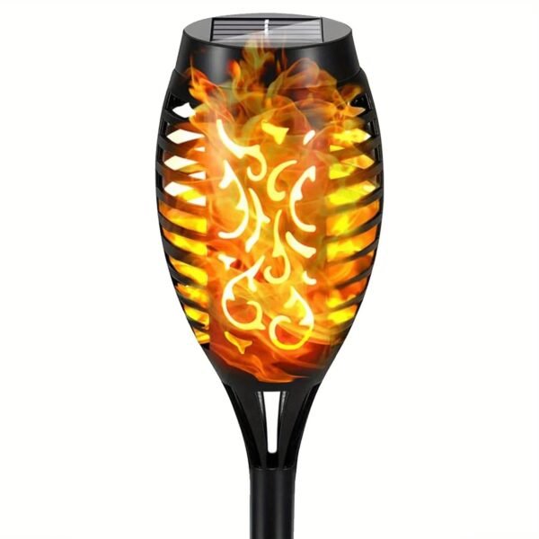 Borne solaire LED torche effet flamme