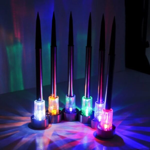 Borne solaire en inox à piquer