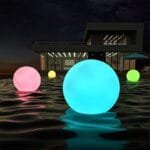 Boule lumineuse multicolore etanche et flottante pour piscine ou bassin 7