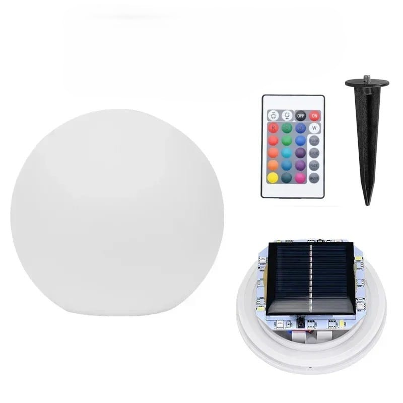 Boule solaire étanche multicolore de jardin 2 Boule solaire étanche multicolore de jardin