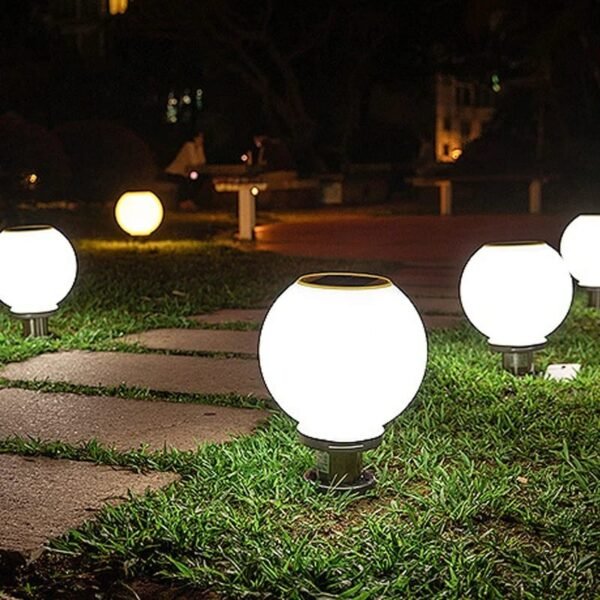 Boule solaire lumineuse 20cm à poser