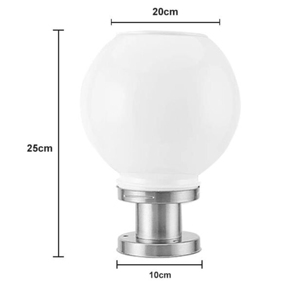 Boule solaire lumineuse 20cm à poser