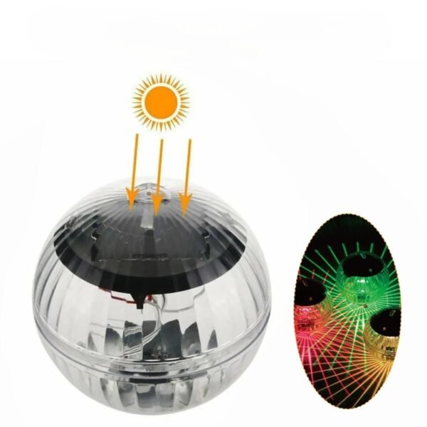 Boule solaire lumineuse disco flottante pour piscine