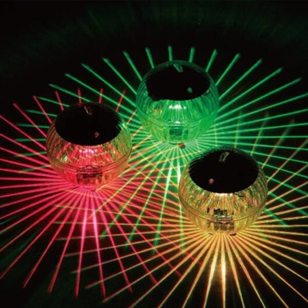 Boule solaire lumineuse disco flottante pour piscine