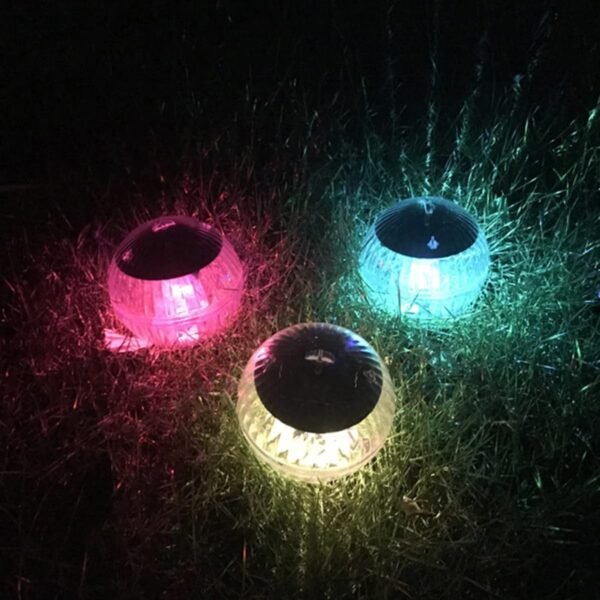 Boule solaire lumineuse disco flottante pour piscine