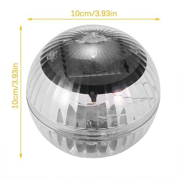 Boule solaire lumineuse disco flottante pour piscine