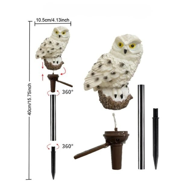 Chouette solaire pour jardin