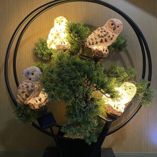 Chouette solaire pour jardin