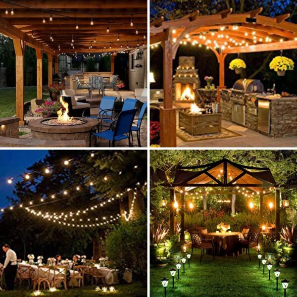 Guirlandes solaires guinguette