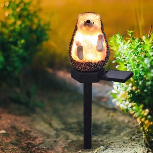 Hérisson solaire lumineux pour jardin