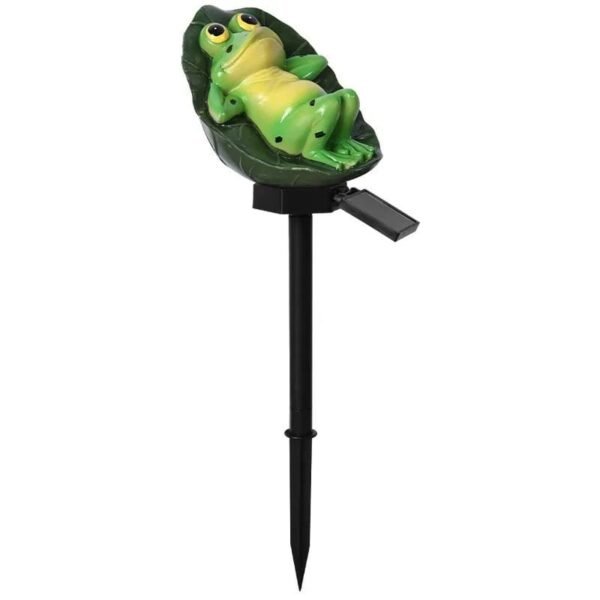 Lampe solaire LED grenouille de jardin