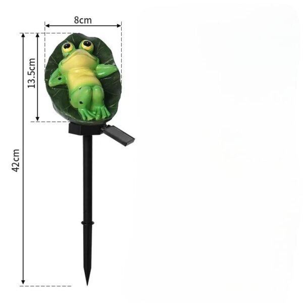 Lampe solaire LED grenouille de jardin