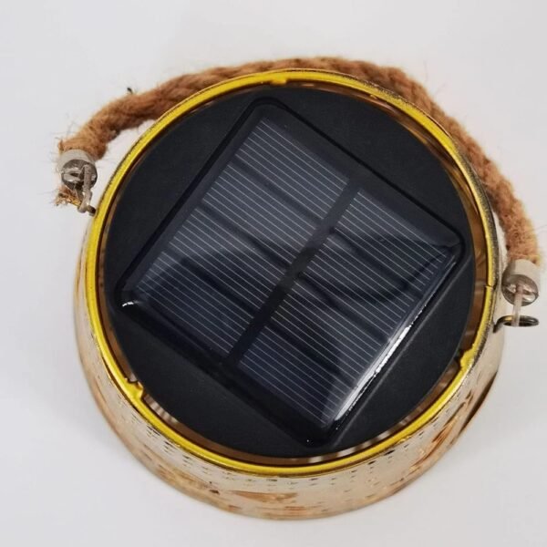 Lanterne solaire cloche avec motifs papillons