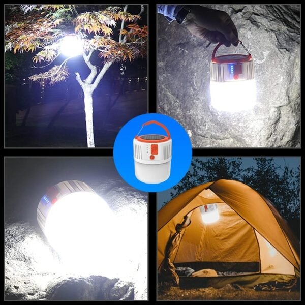 Lanterne solaire de camping avec ports USB