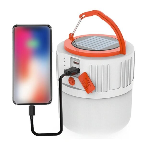 Lanterne solaire de camping avec ports USB