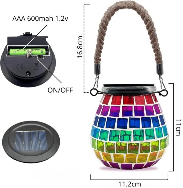 Lanterne solaire mosaique