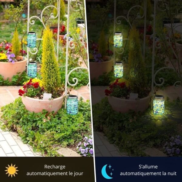 Lanterne solaire mosaique