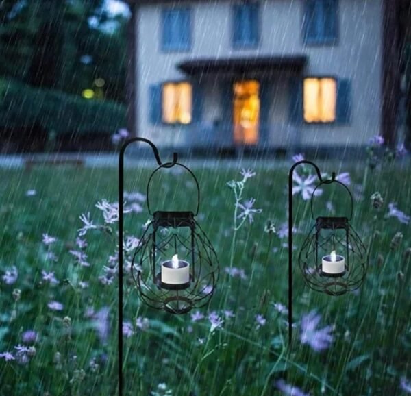 Petite bougie solaire LED de table