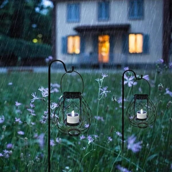 Petite bougie solaire LED de table