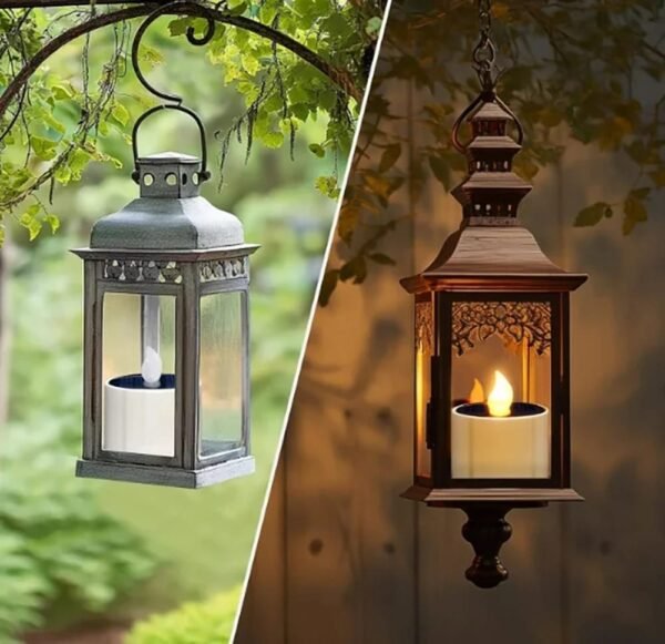 Petite bougie solaire LED de table