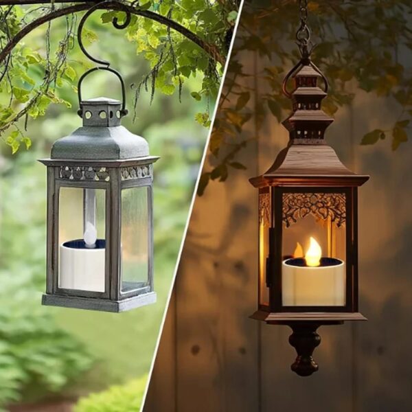 Petite bougie solaire LED de table