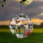 Avis clients 25 Petite boule solaire papillons decorative a suspendre 1