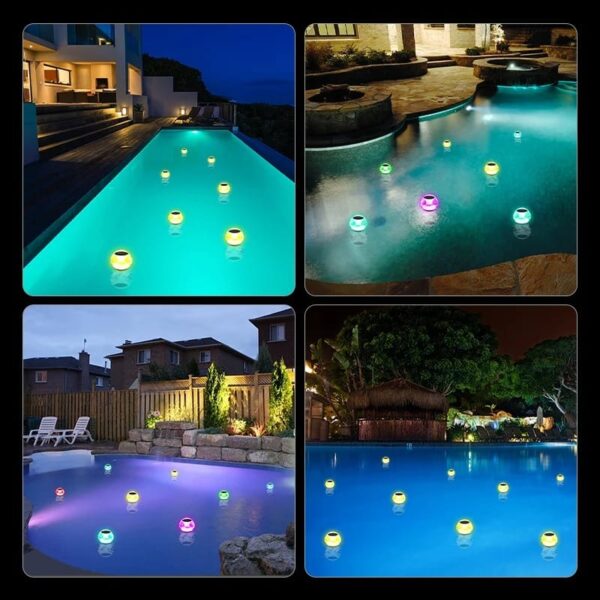 Projecteur solaire LED flottant
