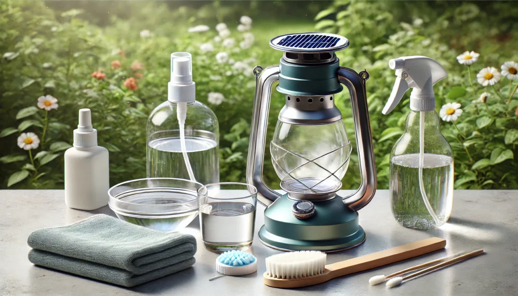 Comment nettoyer le capteur des lampes solaires ? 2 Materiel pour nettoyage capteur solaire