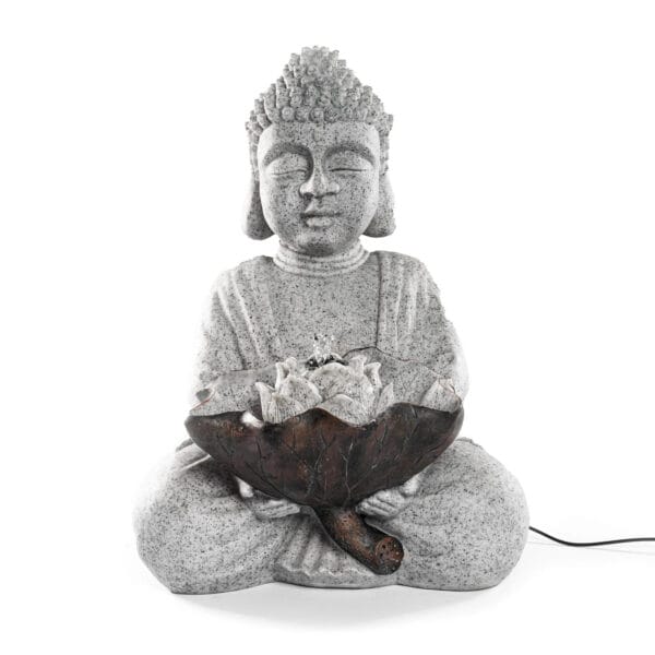 Fontaine solaire bouddha pour jardin