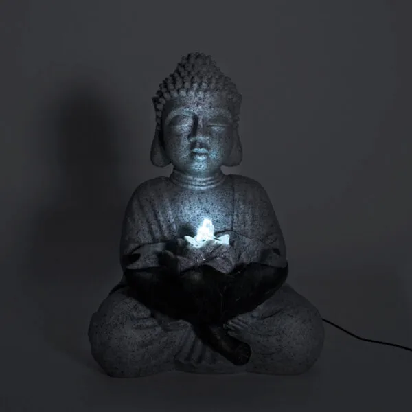 Fontaine solaire bouddha pour jardin