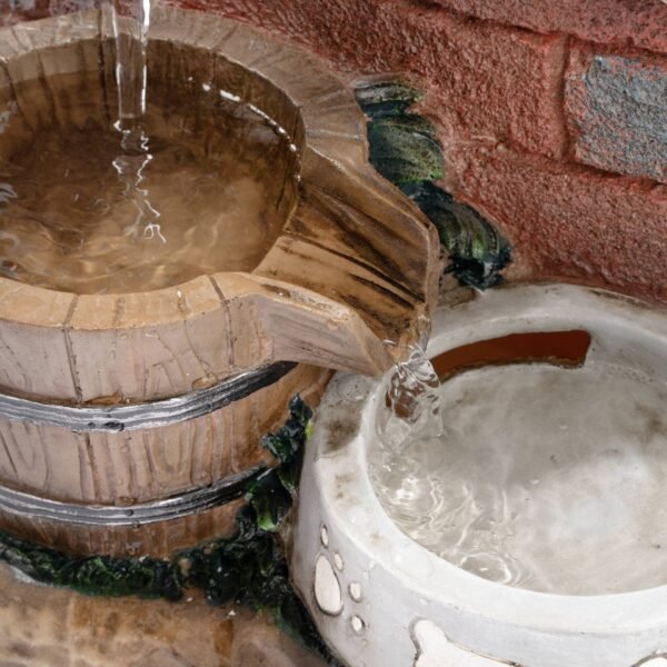 Fontaine solaire chien et chat