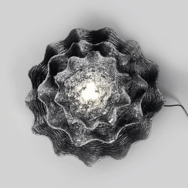 Fontaine solaire coquillage